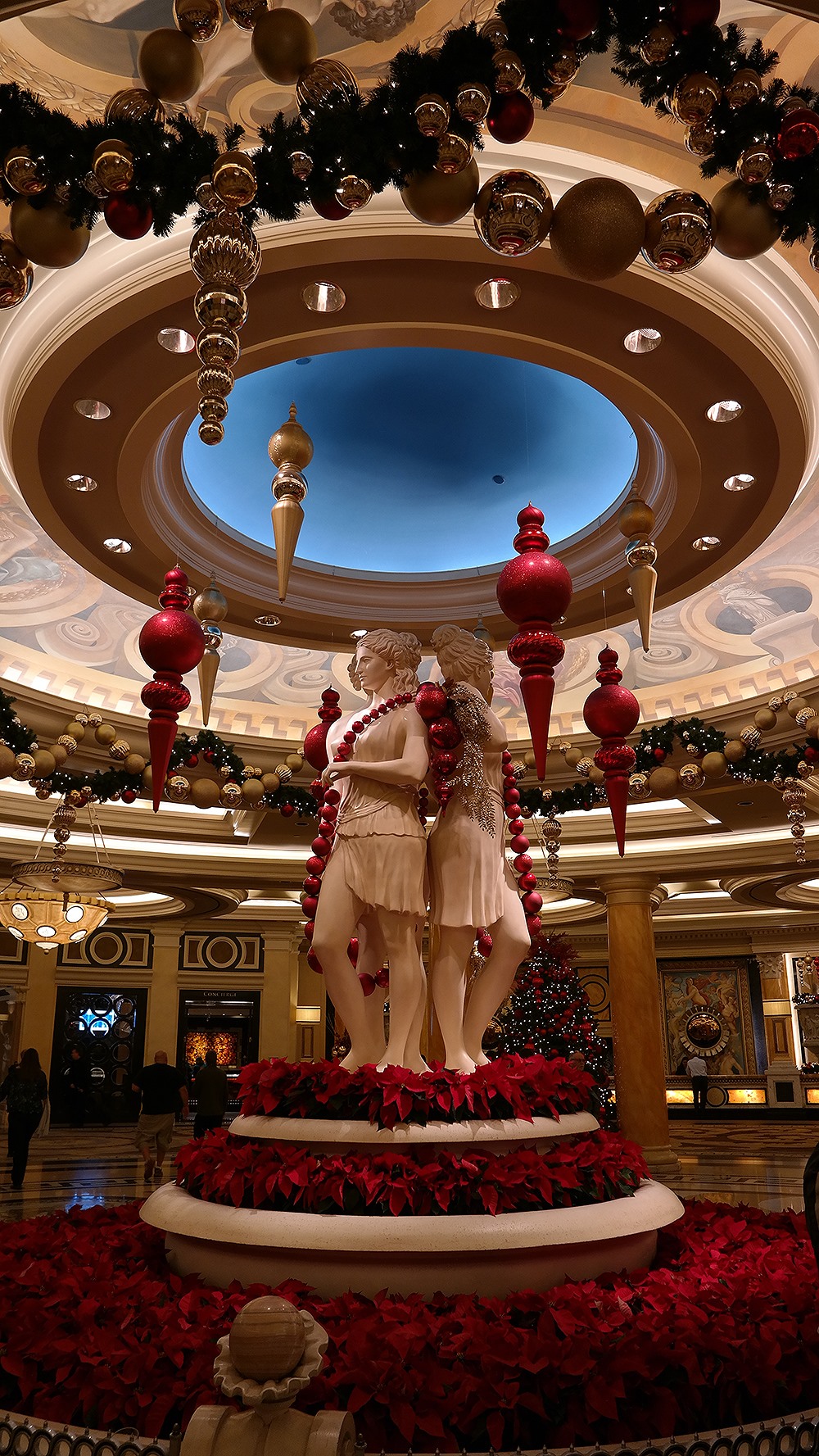 USA-Las-Vegas-Weihnachten-Caesars-Palace-Figuren