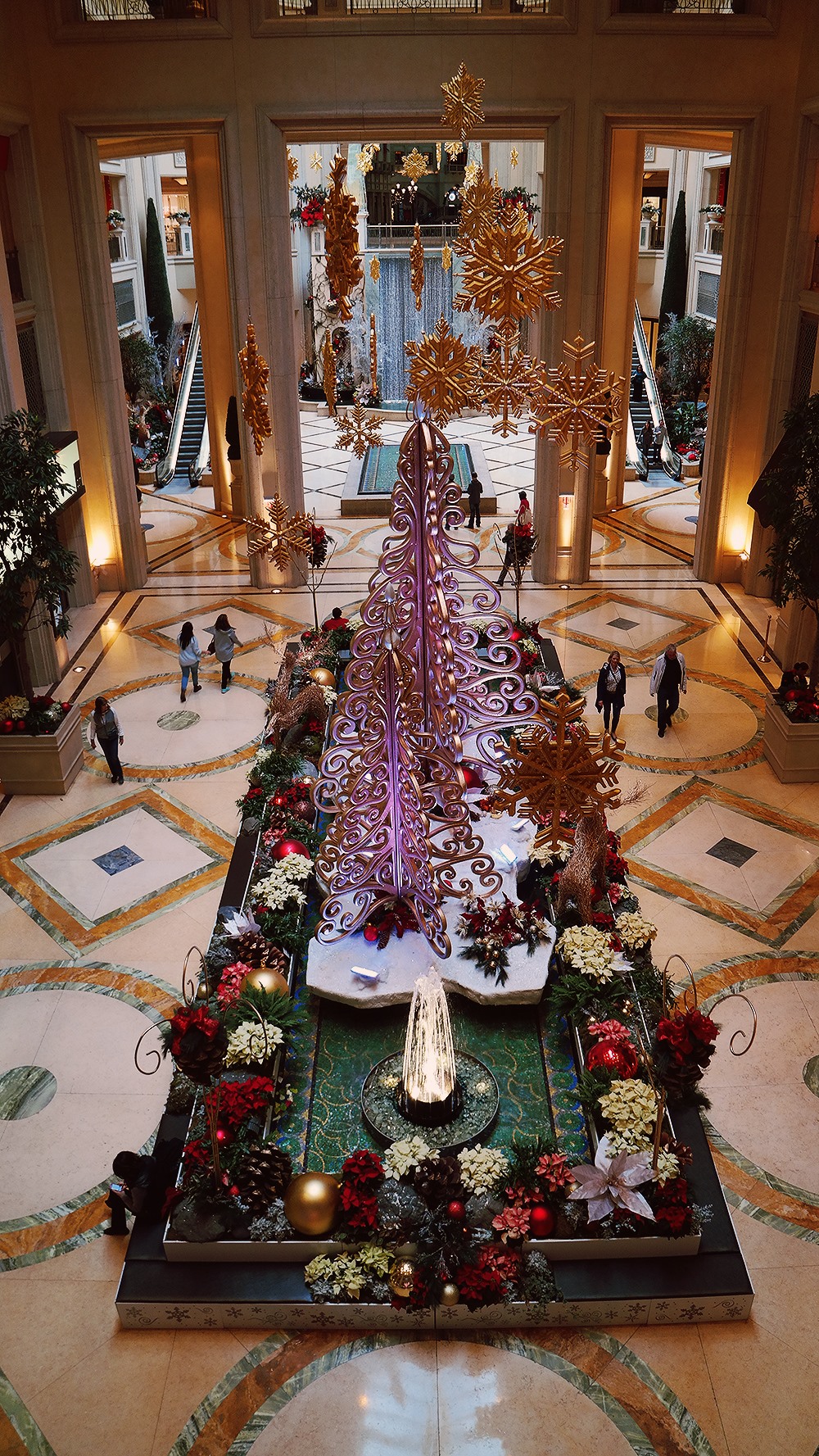 USA Las Vegas Weihnachten Caesars Palace Forum Shops