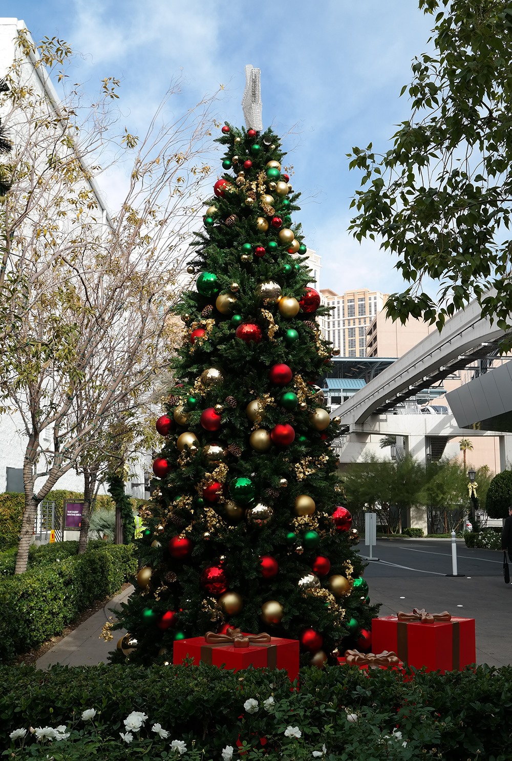 USA Las Vegas Weihnachten Weihnachtsbaum