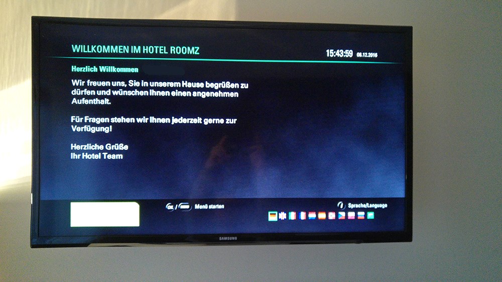 Roomz Vienna Fernseher
