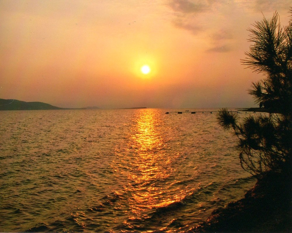 Griechenland-Aegina-Sonnenuntergang