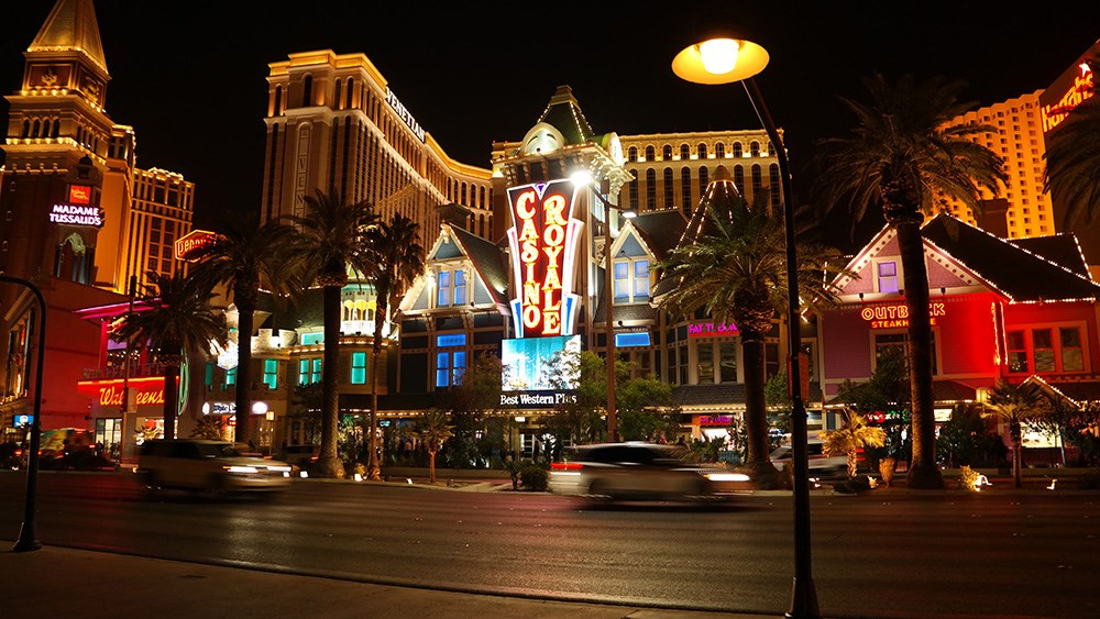 Las Vegas Strip Nacht Casino Royale