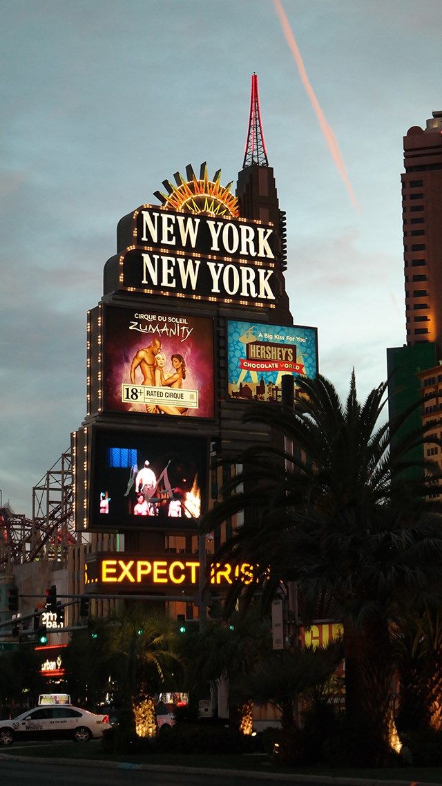 Las Vegas Strip Nacht New York New York