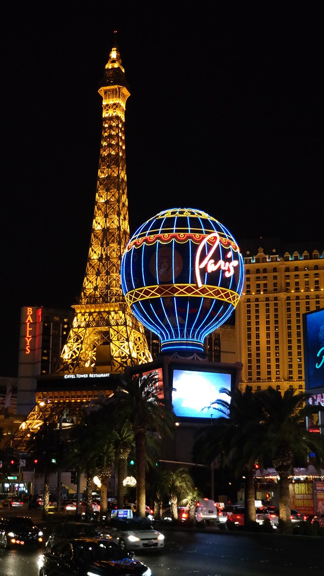 Las Vegas Strip Nacht Paris