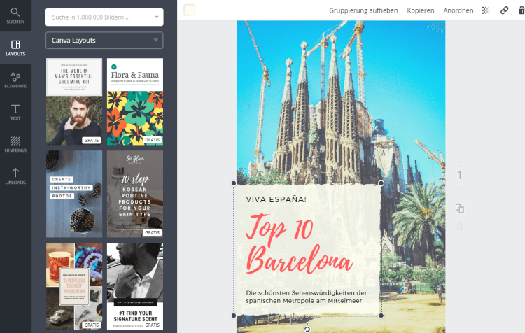 Canva Pinterest Grafik erstellen 3