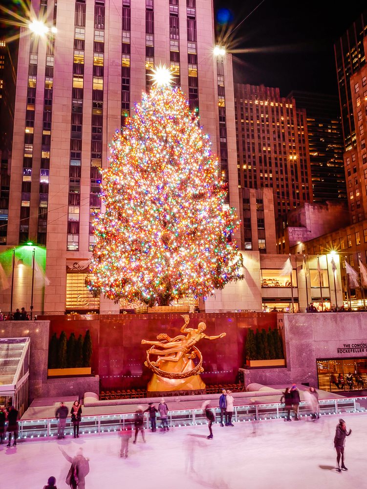 New York Rockefeller Center Weihnachtsbaum
