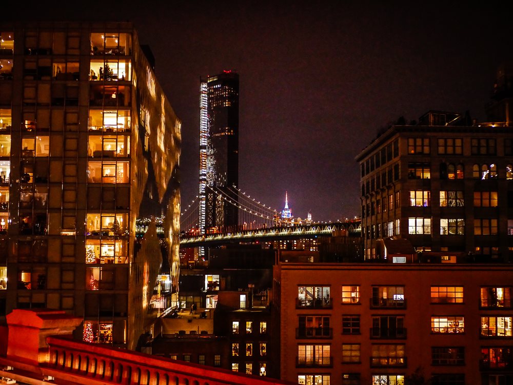 Brooklyn Bridge New York City Nacht 1
