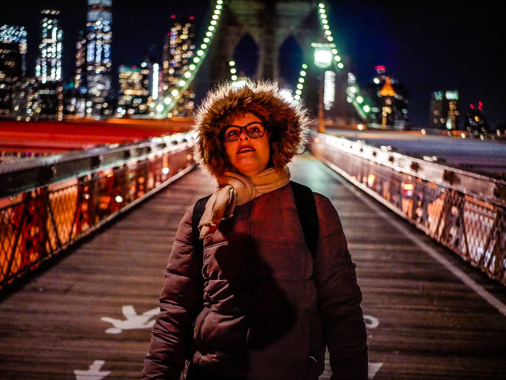 Brooklyn Bridge New York City Nacht 3