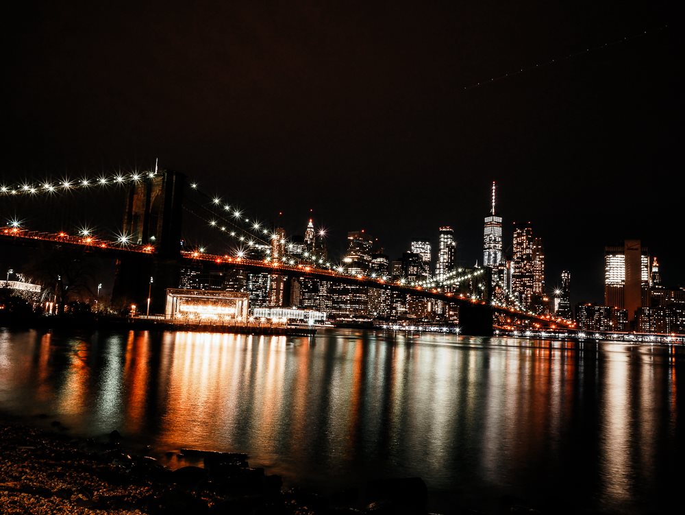 Brooklyn Bridge New York City Nacht 8