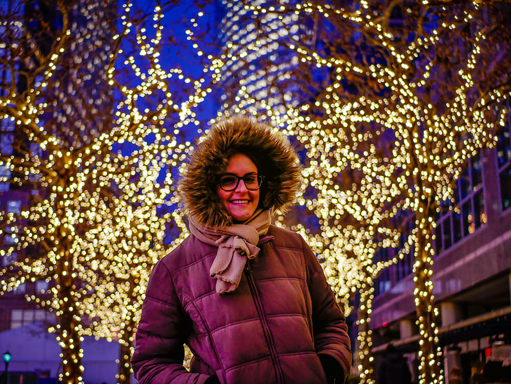 USA New York Weihnachten Winter 18
