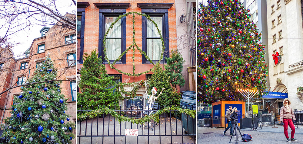 USA-New-York-Weihnachten-Winter-Wall-Street-Chanukka